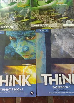 English explorer 3 cambridge think 1 workbook student's book учебник зошит англійська2 фото