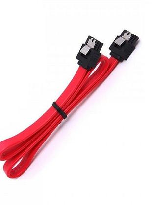 Кабель sata 3.0 7pin f/f value s0097 0.4м red