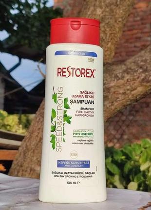Шампунь против перхоти "speed & strong" restorex, 500 мл