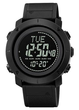 Годинник наручний чоловічий skmei 2095bk 51 мм compass black