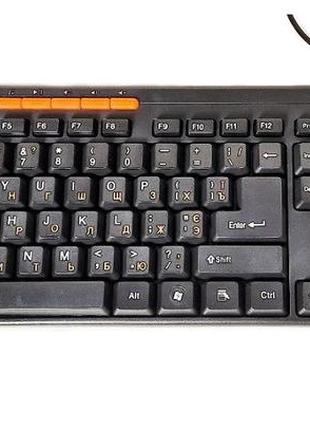 Клавиатура проводная meetion usb multimedia keyboard k600m для пк ноутбука ru/en раскладки черная