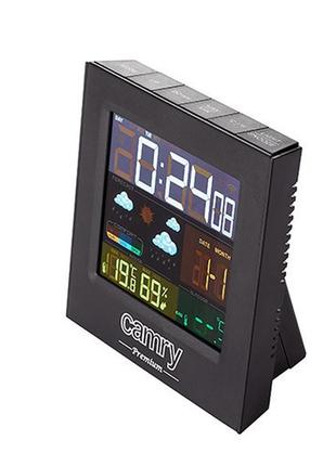 Годинник-метеостанція портативний camry cr1166 black2 фото