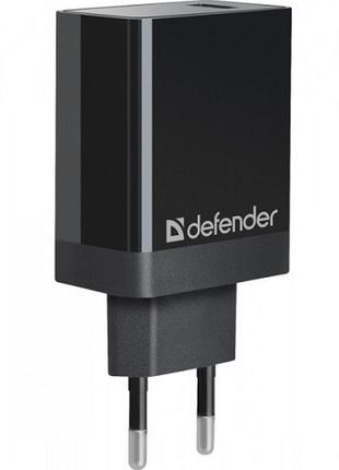 Зарядное устройство для defender upa-101 83573 1xusb 2.1а 18w qc 3.0 черный