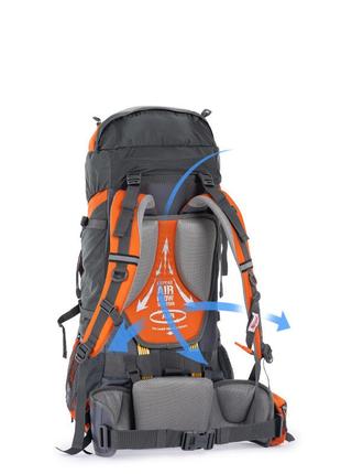 Рюкзак туристичний naturehike nh70b070-b, 70 л + 5 л, блакитний8 фото