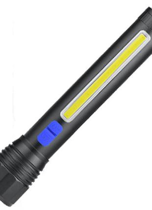 Фонарь ручной аккумуляторный cb-c13-p50-cob zoom черный