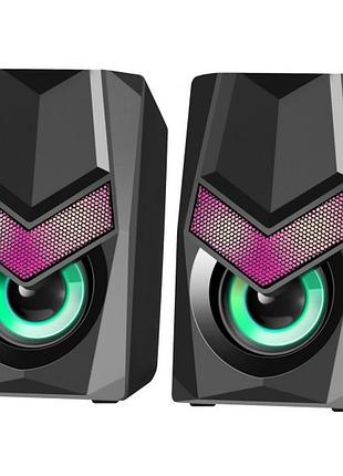 Акустична система 2.0 defender solar 1 6вт rgb usb 65401