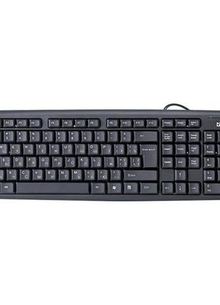 Клавіатура defender element hb-520 b дротова 104кн ua usb чорна