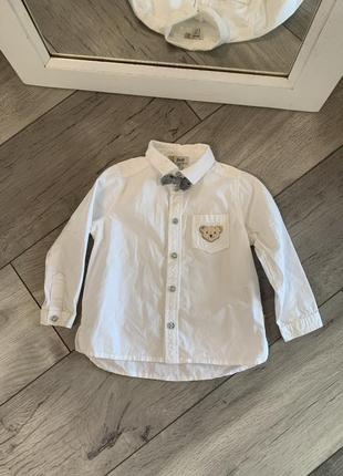 Сорочка для хлопчика 86 см special day біла