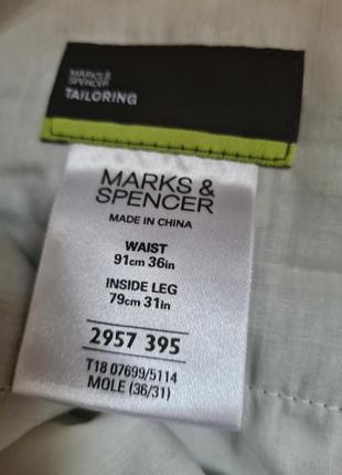Мужские новые брюки лён/вискоза marks & spenser р.36 -. xl, р. 509 фото