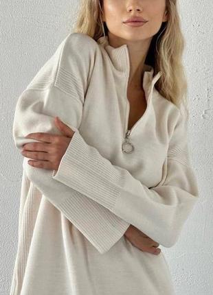 Тепла вʼязана довга сукня виробництво турція