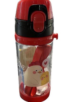 Бутылка-поилка детская stenson ww02692 450 мл с ремешком red