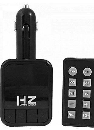 Автомобильный mp3 трансмиттер fm-модулятор hz h86 bluetooth black
