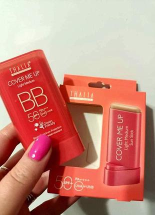 Солнцезащитный вв крем-стек для лица с spf 50 thalia light medium, 20 мл