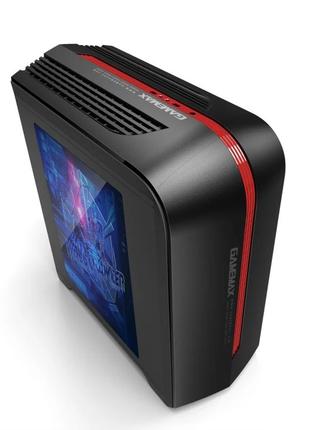 Корпус компьютерный matx gamemax h601-br без блока питания/miditower/с подсветкой черный