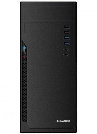 Корпус компьютерный atx gamemax et-211-450w с блоком питания/midi-tower черный