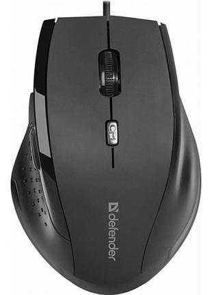 Мишка defender accura mm-362 дротова 6кн 1600 dpi чорна