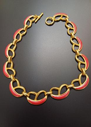Кольє вінтаж сплав емалі