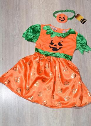 Сукня та пов'язка halloween 12-18-24. 🎃 гарбуз тиква гарзузик плаття карнавальний костюм хеллоуїн хелловін хеллоуін гелловін геловін хеллоувін george