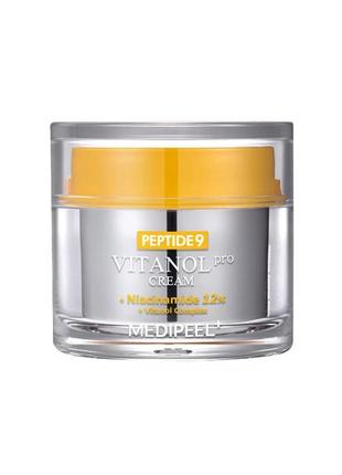 Medi-peel peptide 9 vitanol cream pro крем з пептидами, ніацинамідом та комплексом вітамінів