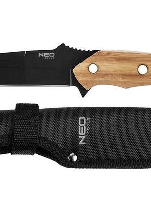 Туристический нож neo tools 63-110 full tang в чехле 3cr13/14,5см/25см