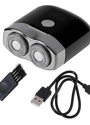 Дорожная бритва беспроводная adler ad 2936 с usb black