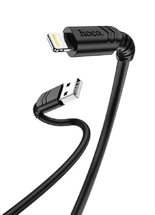 Кабель hoco usb 2.0-lightning fortune x62 1m 2.4a black