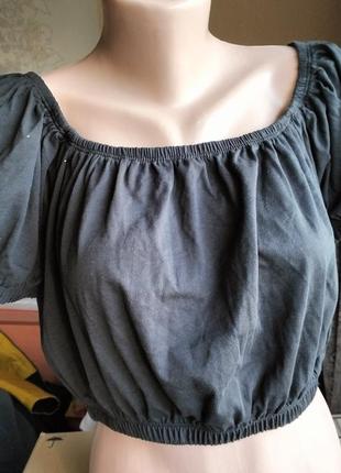 Коротка бавовняна  футболка , топ