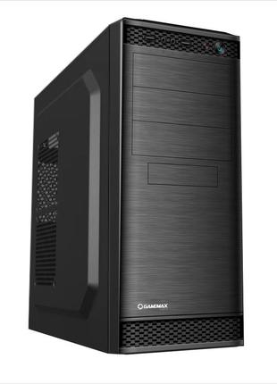 Корпус компьютерный atx gamemax mt508-450w с блоком питания/midi-tower черный