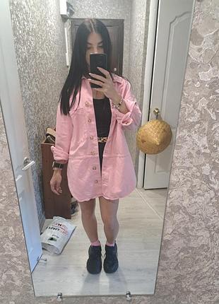 Джинсова рубашка zara