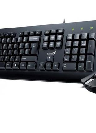 Набір миша і клавіатура genius km-160 провідний usb чорний