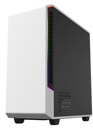 Корпус комп'ютерний atx gamemax gamemax panda white без блока живлення/middle tower/rgb-підсвічування білий