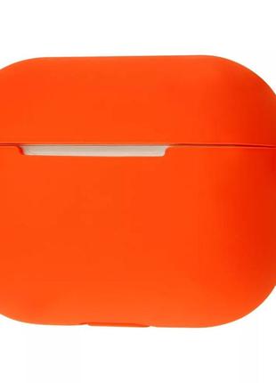 Чехол silicone case new для наушников airpods pro с карабином spicy orange