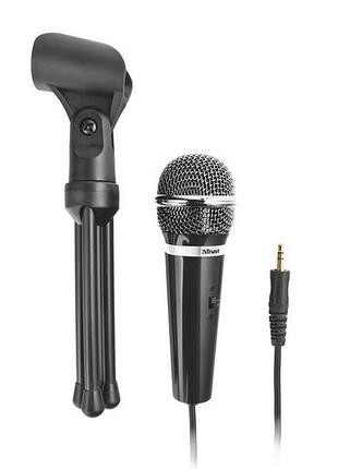 Микрофон trust starzz all-round microphone 21671 mini jack 3.5 mm/проводное подключение