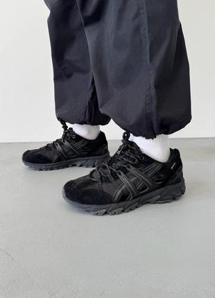 Кроссовки кожаные ассиксasics гел сонома gel-sonoma black gore- tex asc-0089