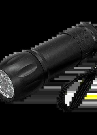 Фонарик светодиодный 9led stenson ww01226 9.5*3см (без батареек 3шт*ааа) 24 шт/уп
