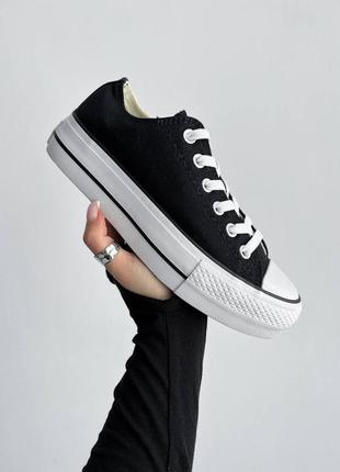Кросівки converse wmns chuck taylor all star lift ox 'black white'
