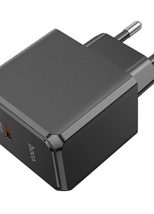 Адаптер сетевой hoco ocean single port charger cs13a 1type-c 20w/3a pd/qc black