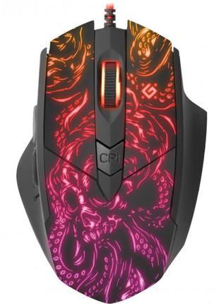 Мишка defender titan gm-650l ігрова 6400dpi 6кн rgb macro