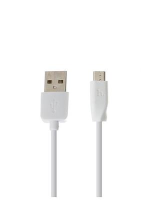 Кабель синхронизации для телефона планшета hoco quick data cabel x1 rapid 2pcs 1m microusb white