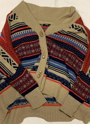 Теплий в`язаний кардиган