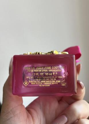 Духи juicy couture viva la juicy pink couture 50 мл4 фото