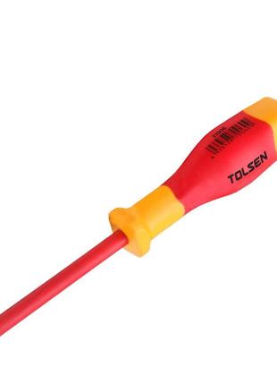 Изолированная отвертка с шестигранным наконечником hex4 до 1000 в tolsen tools premium 75 мм