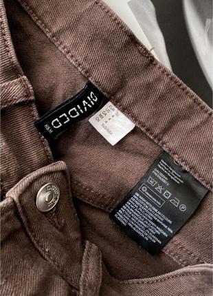 Трендовые коричневые джинсы h&amp;m wide leg в отличном состоянии