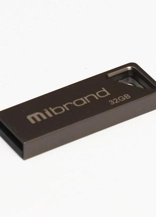 Usb флеш-накопичувач, флешка flash mibrand  usb2.0 stingray 32gb grey (mi2.0/st32u5g)