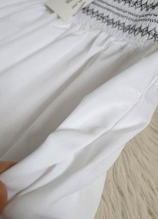 Комбінована поплінова сукня від zara, розмір xs-s*5 фото