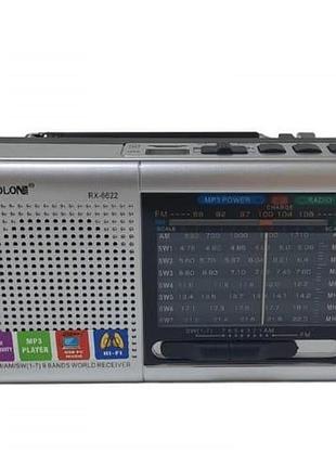 Портативная golon rx колонка радио mp3 usb 235 г серая