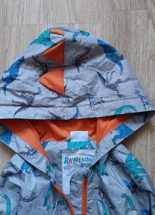 Детская курточка ветровочка динозавры 1.5-2роки и 4-5роки5 фото