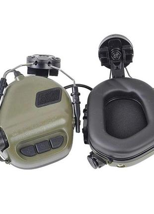 Активні захисні навушники earmor m31h mod3 (fg) olive (em-m31h-mod3-fg)