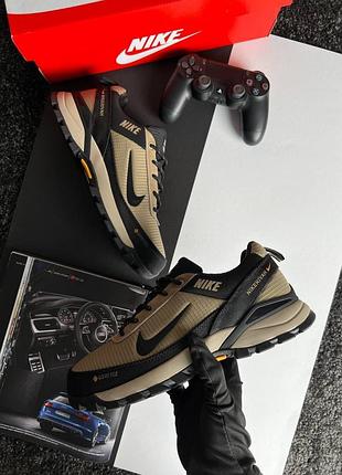 ❄️зима 👑мужские кроссовки nike rivah gore-tex black sand найк / демисезонные, весенние, зимние, осенние / кожа, текстиль / песочные, черные