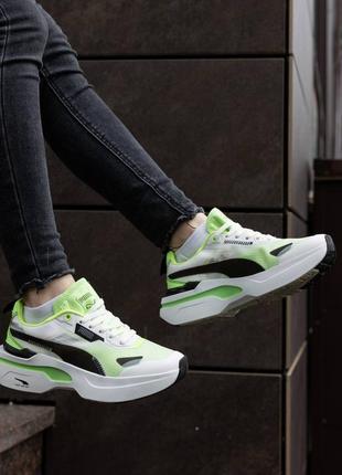 Кросівки puma kosmo rider light green3 фото